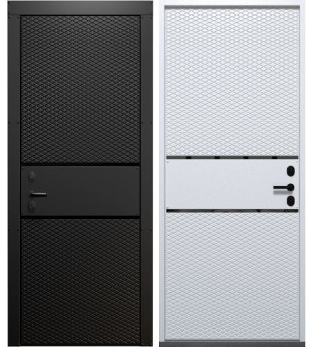Металлическая входная дверь в частный дом RS-371