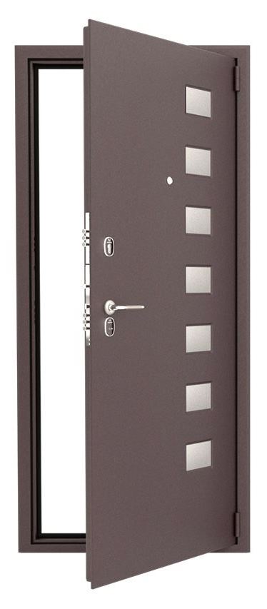 Входная двустворчатая дверь в частный дом RS-389