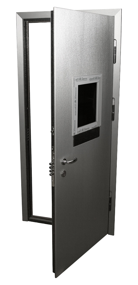 Стальная входная дверь в кассу с модулем RS-344