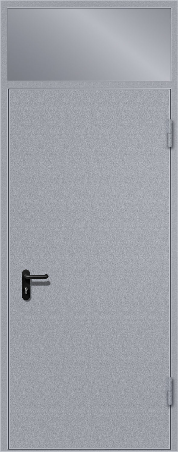 Входная дверь с остекленной фрамугой RS-267